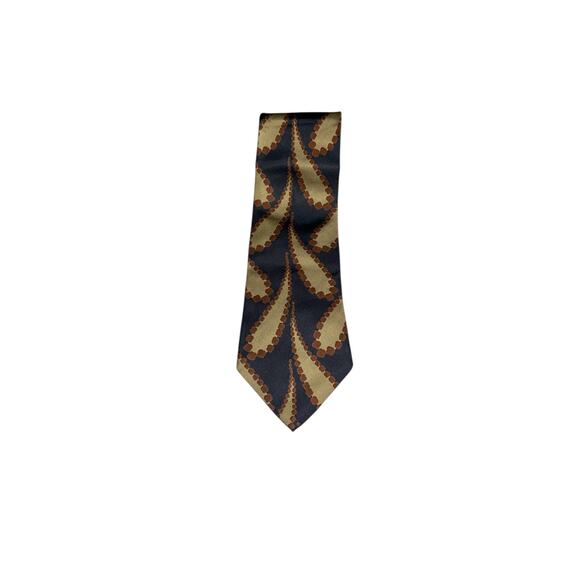 Giorgio Armani Vintage Silk Tie Black Gold Brown
Geometric Cravatte - Picture 1 of 7